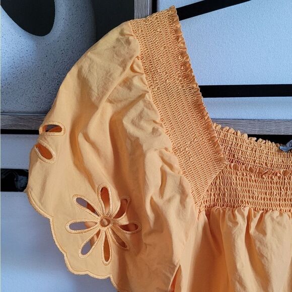 Rails Sonora ☀️Marigold eyelet Blouse Size XL - Picture 6 of 13